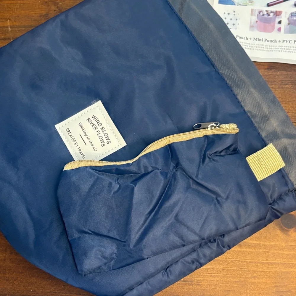 Blue Travel Pouch